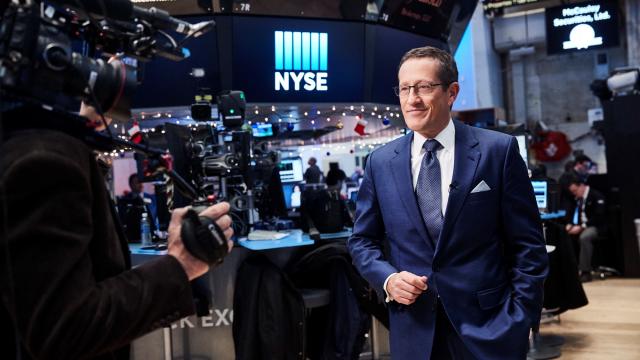 Richard Quest at the NY Stock Exchange