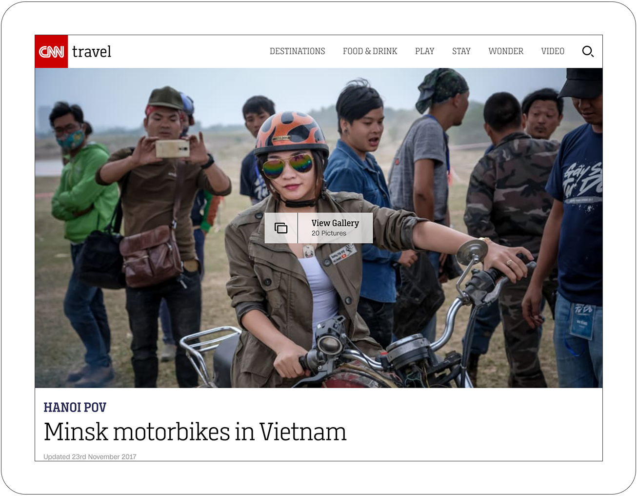 Hanoi POV content on CNN Travel