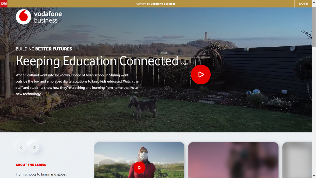 Vodafone Business Sponsor Content Site